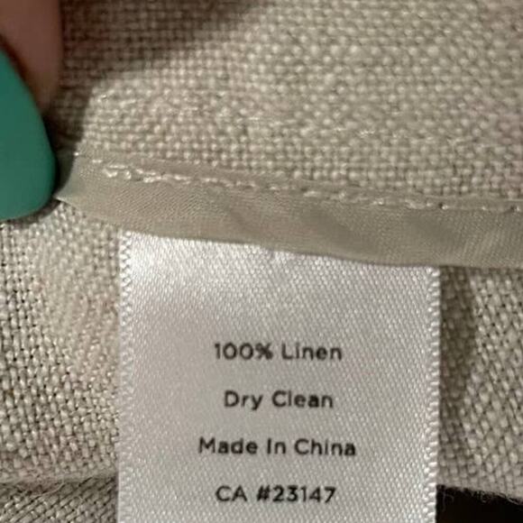 Talbots Heritage Linen Straight Leg High Waist Beige Trousers Pants SZ 6 Neutral - Picture 12 of 13